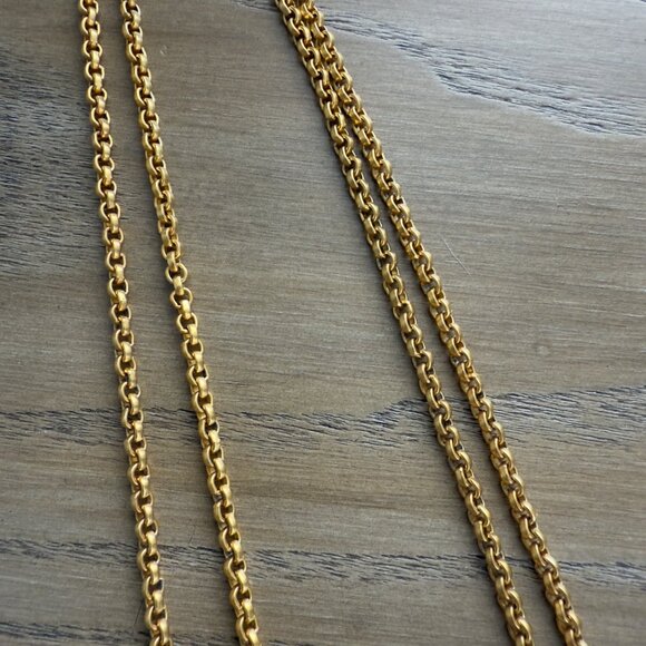 Gold-Tone Charm Necklace With Fish & Shell Pendants And Faux Pearl Accent - Picture 4 of 6